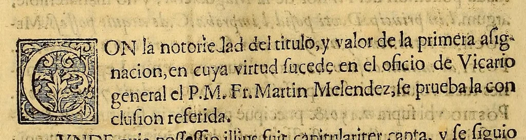 An illustration from Por el padre maestro Fr. Martin Melendez, calificador del Sancto Oficio: : prior del Convento de Predicadores de Sancta Maria del Rosario de Lima: vicario general en la Provincia de San Iuan Bautista del Peru: por muerte del padre provincial maestro fray Iuan Lopez. Contra el padre fray Iuan Moreno, prior del Convento de la Magdalena: que pretende aver sucedido en dicho cargo, 1660, leaf 32