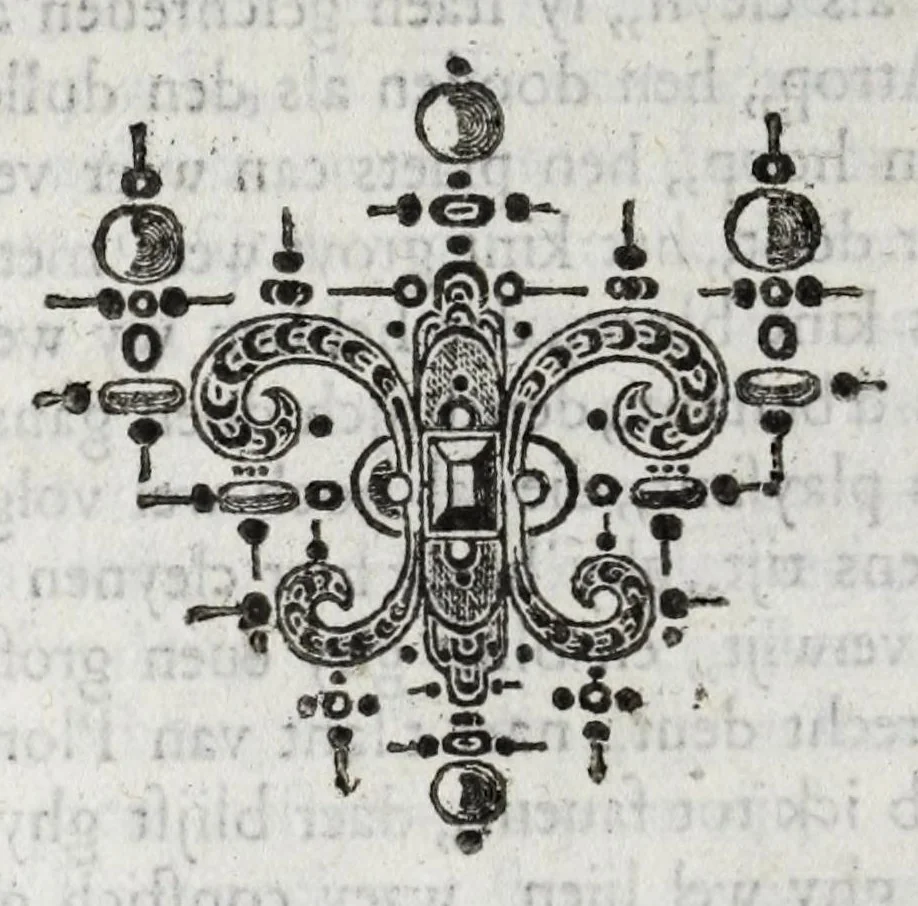 An illustration from Porphyre en Cyprine : treur-spel, verthoont by de redenrijcke gulde Die Peoen binnen Mechelen, op hen-lieder heer-lijcke Blasoen-Feest : gehouden den derden mey anno 1620 .., 1621, leaf 18