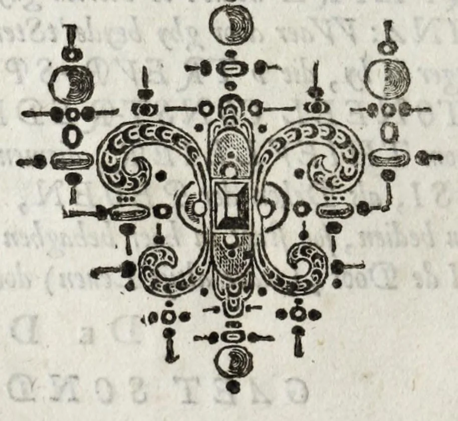 An illustration from Porphyre en Cyprine : treur-spel, verthoont by de redenrijcke gulde Die Peoen binnen Mechelen, op hen-lieder heer-lijcke Blasoen-Feest : gehouden den derden mey anno 1620 .., 1621, leaf 6