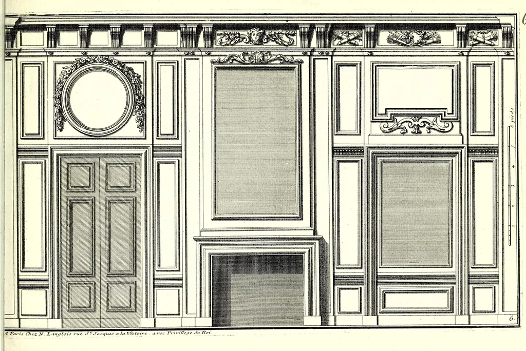 An illustration from Portes à placard et lambris, leaf 15