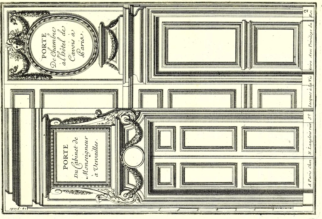 An illustration from Portes à placard et lambris, leaf 19