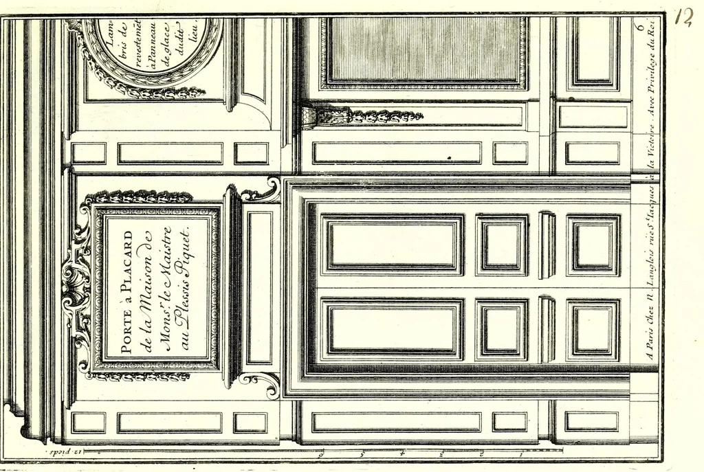 An illustration from Portes à placard et lambris, leaf 27