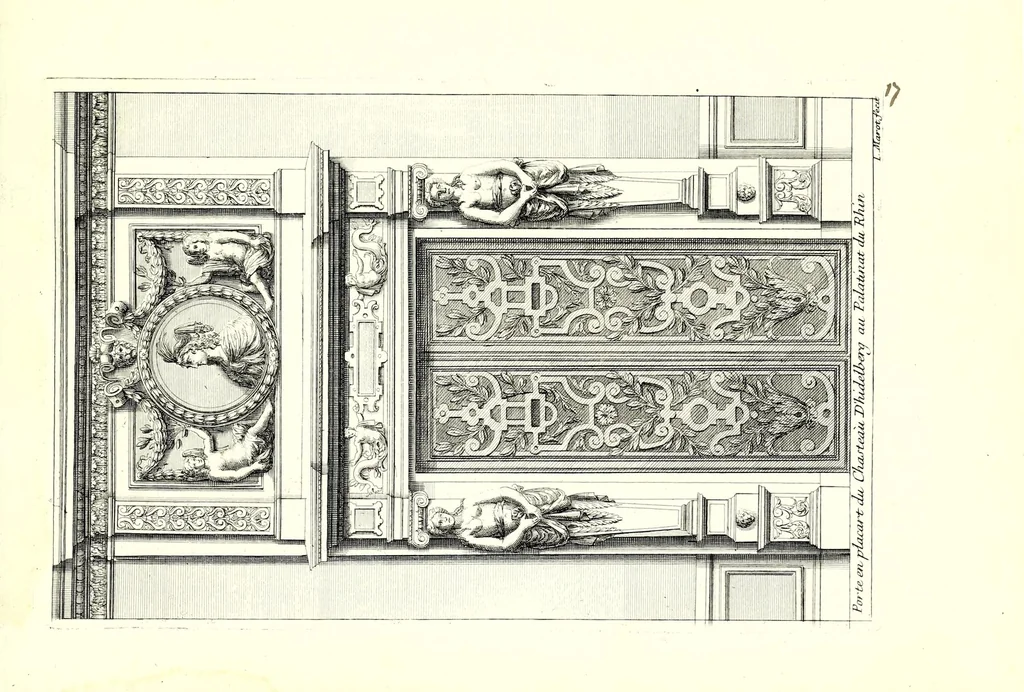 An illustration from Portes à placard et lambris, leaf 37