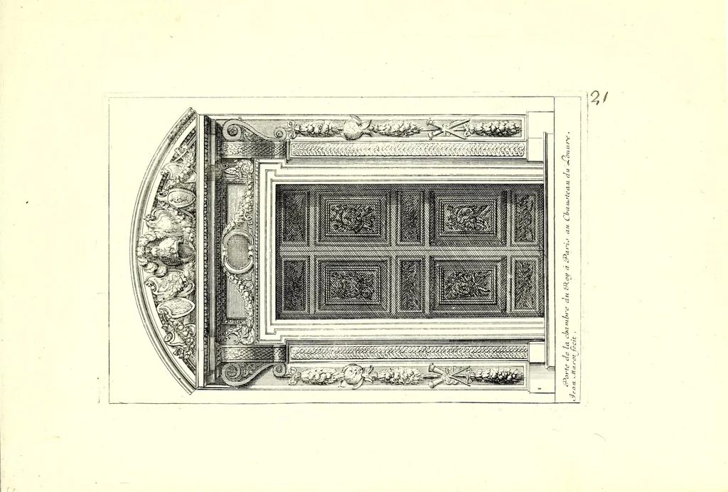 An illustration from Portes à placard et lambris, leaf 45
