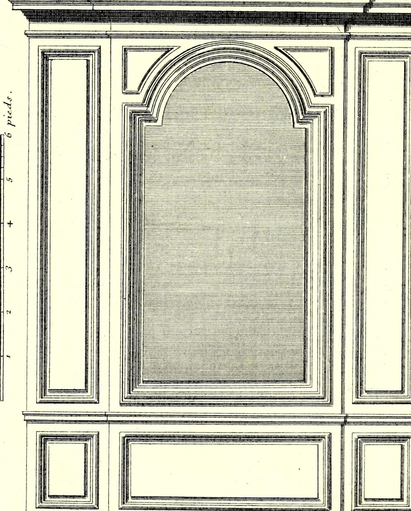 An illustration from Portes à placard et lambris, leaf 7