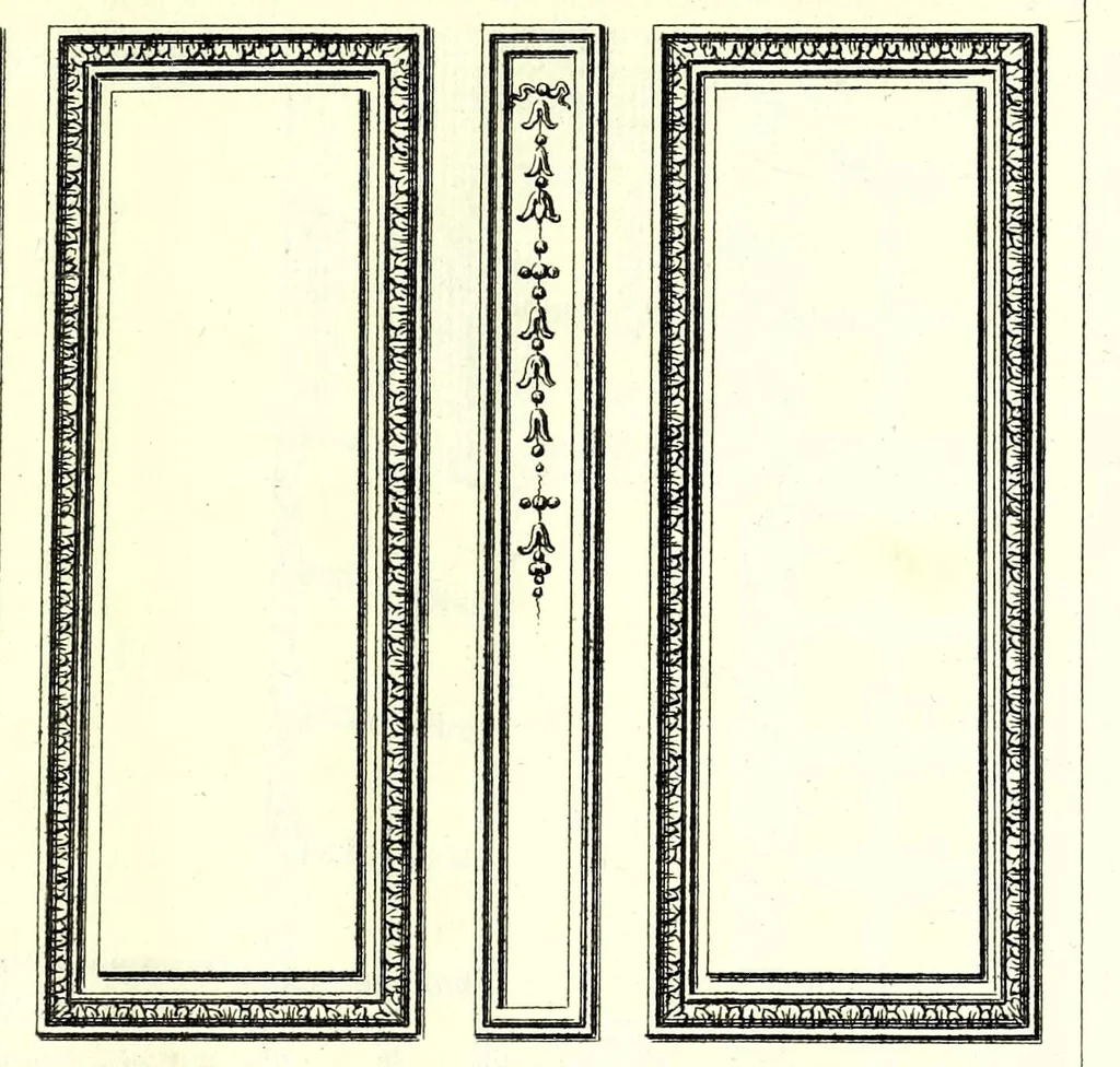 An illustration from Portes à placard et lambris, leaf 9
