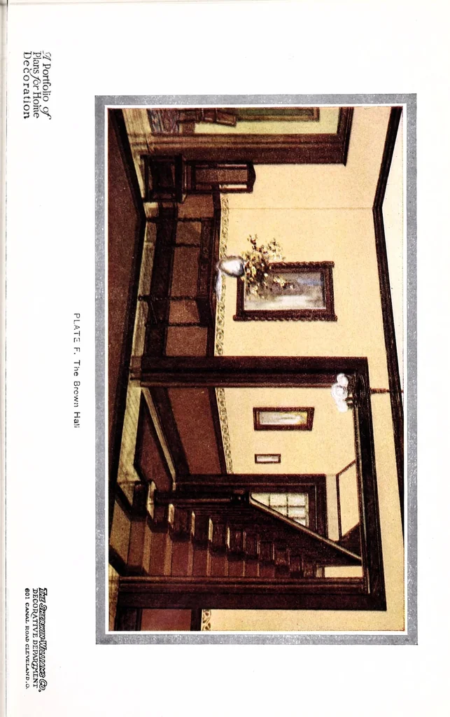 An illustration from A portfolio of plans for home decoration., 1912, leaf 13