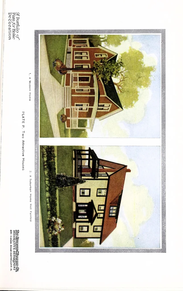 An illustration from A portfolio of plans for home decoration., 1912, leaf 33