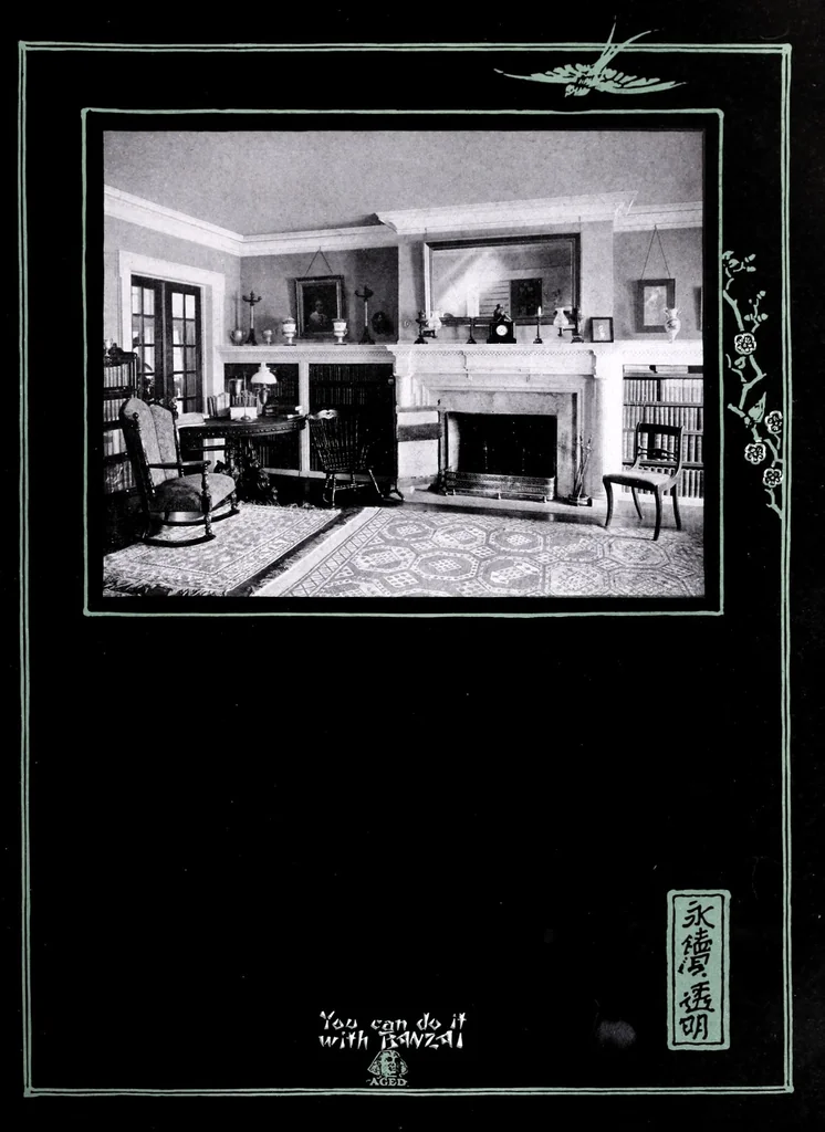 An illustration from Portfolio of white enamel interiors., 1910, leaf 11