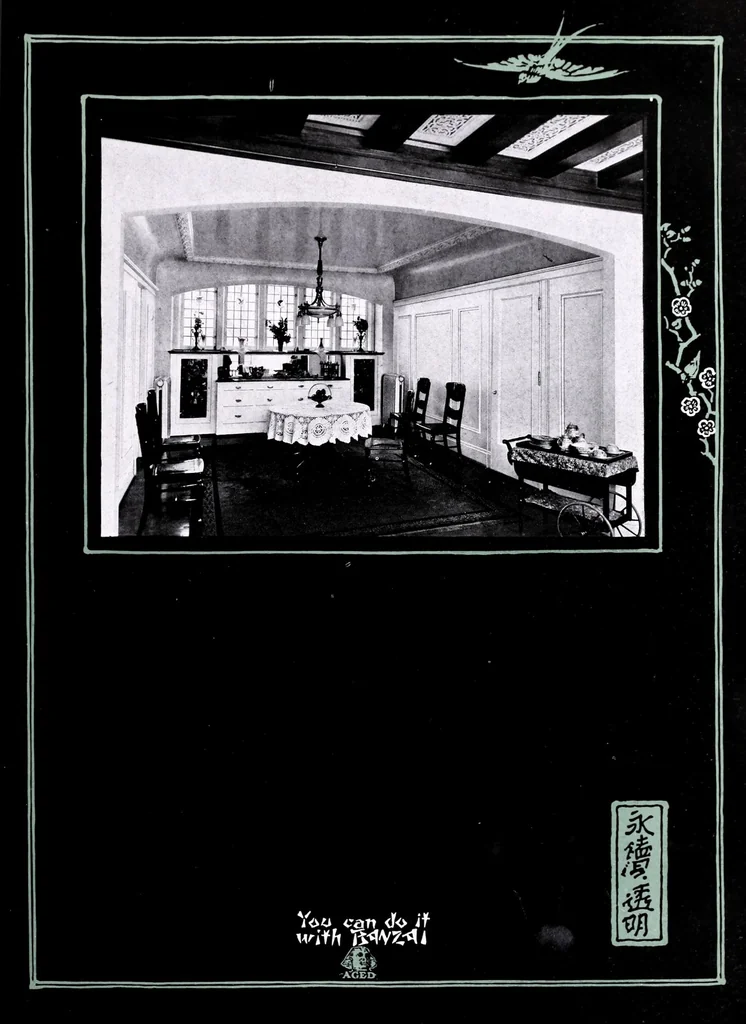 An illustration from Portfolio of white enamel interiors., 1910, leaf 15
