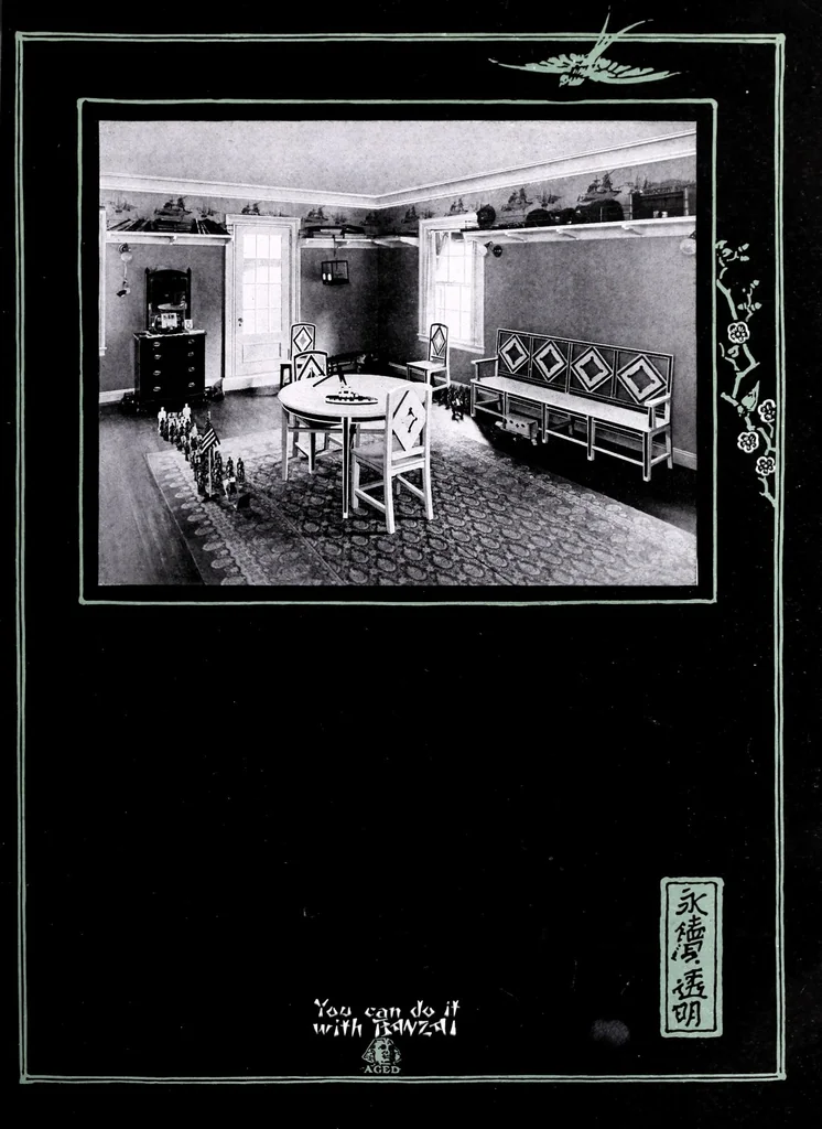 An illustration from Portfolio of white enamel interiors., 1910, leaf 25