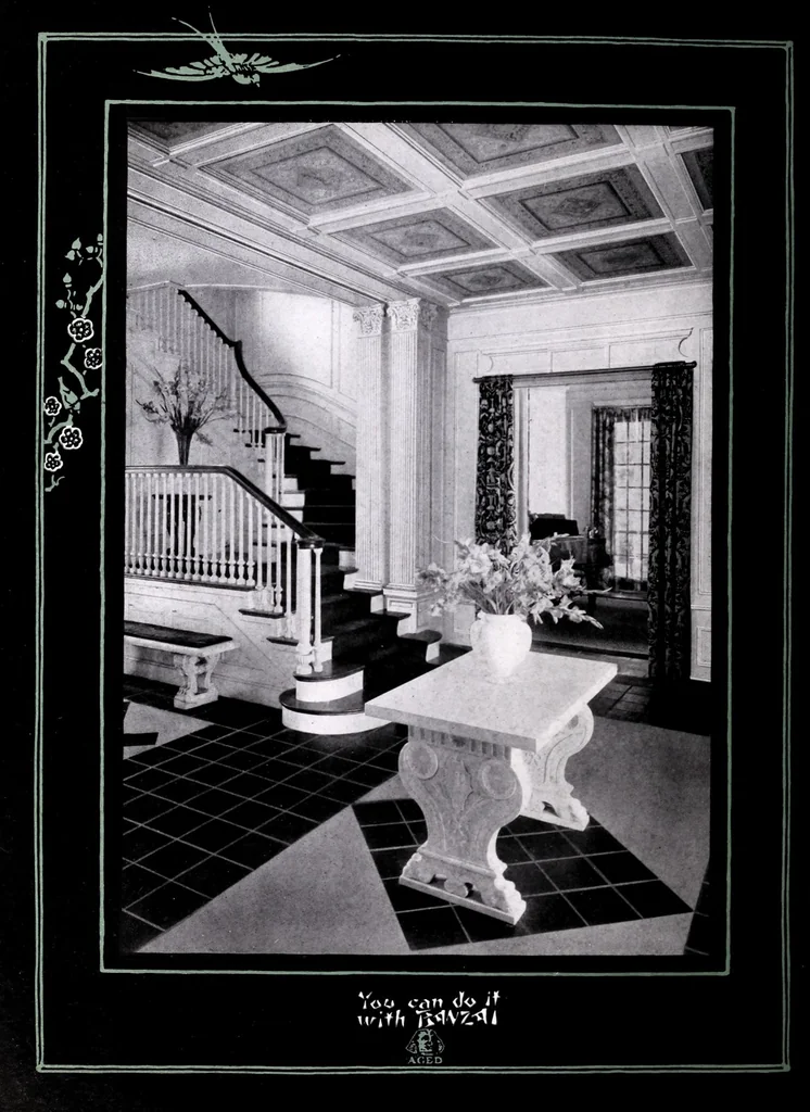 An illustration from Portfolio of white enamel interiors., 1910, leaf 6