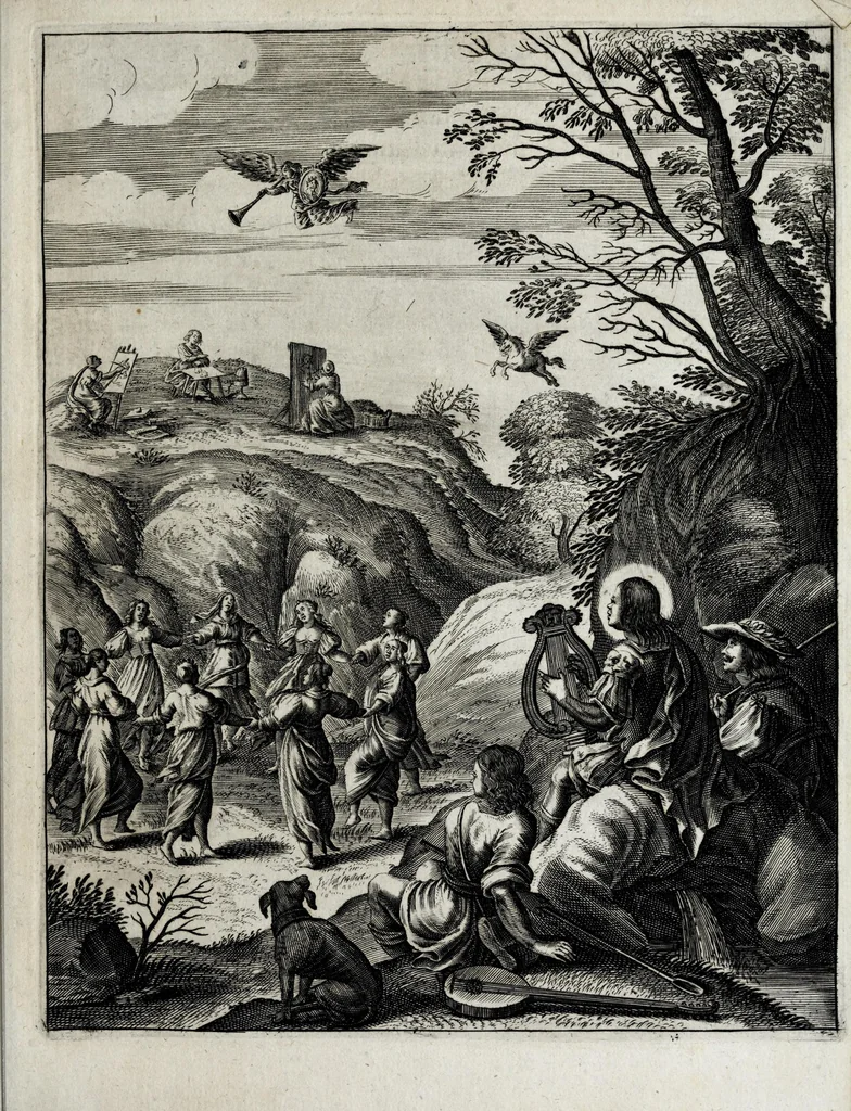 An illustration from Porticus Serenissimo atque Celsissimo Principi, ac Domino, Domino Augusto, Brunsvvicensium atque Luneburgensium Duci potentissimo, Principum eruditissimo, Domino Clementissimo &c. sacra, 1646, leaf 45