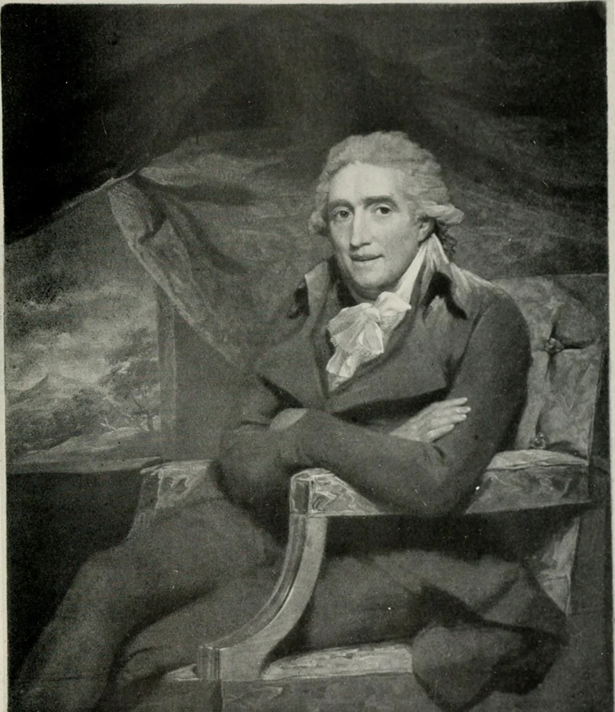An illustration from Engraved portraits of European celebrities. Decorative engravings. Etchings and engravings by old & modern masters. Art reference books, 1922, leaf 16