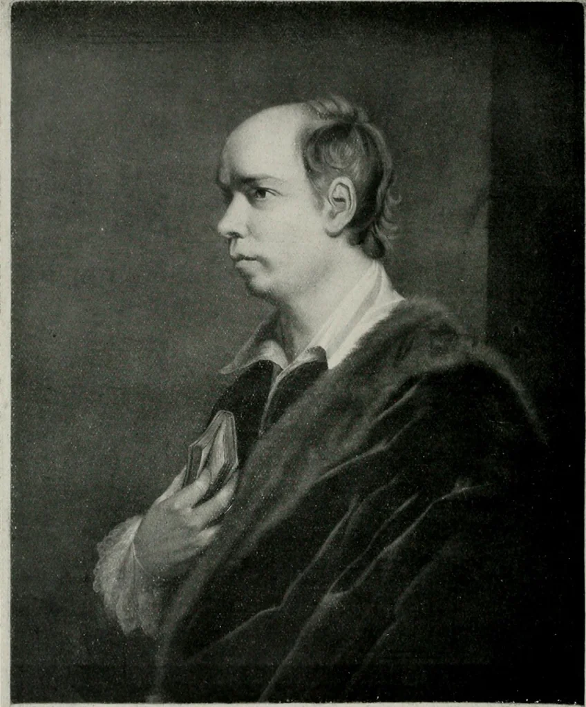 An illustration from Engraved portraits of European celebrities. Decorative engravings. Etchings and engravings by old & modern masters. Art reference books, 1922, leaf 17
