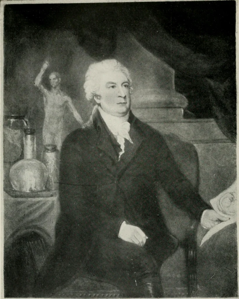 An illustration from Engraved portraits of European celebrities. Decorative engravings. Etchings and engravings by old & modern masters. Art reference books, 1922, leaf 23
