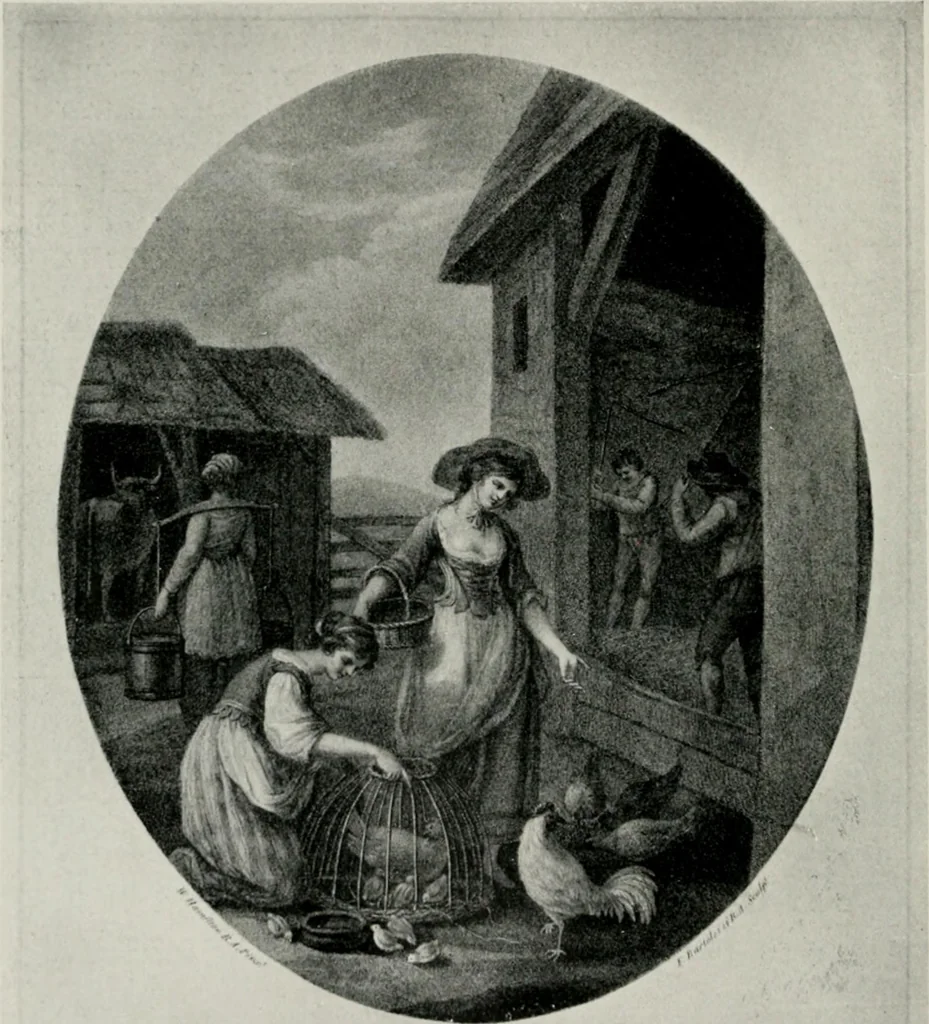 An illustration from Engraved portraits of European celebrities. Decorative engravings. Etchings and engravings by old & modern masters. Art reference books, 1922, leaf 39