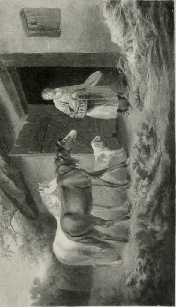 An illustration from Engraved portraits of European celebrities. Decorative engravings. Etchings and engravings by old & modern masters. Art reference books, 1922, leaf 48
