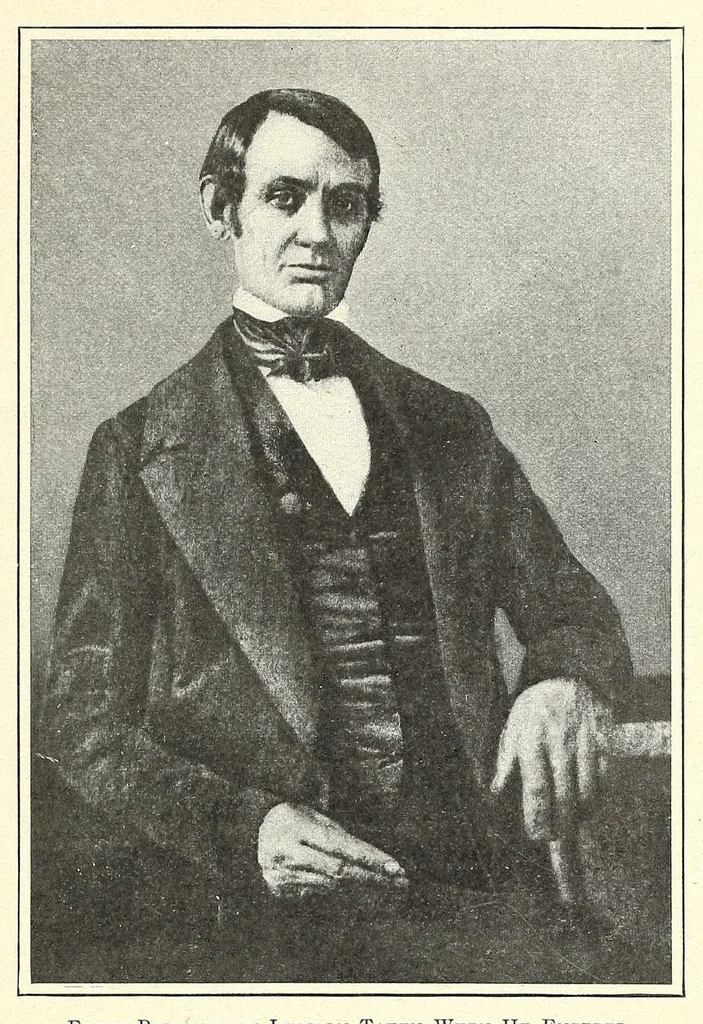 An illustration from Portrait life of Lincoln; life of Abraham Lincoln, the greatest American, 1910, leaf 33