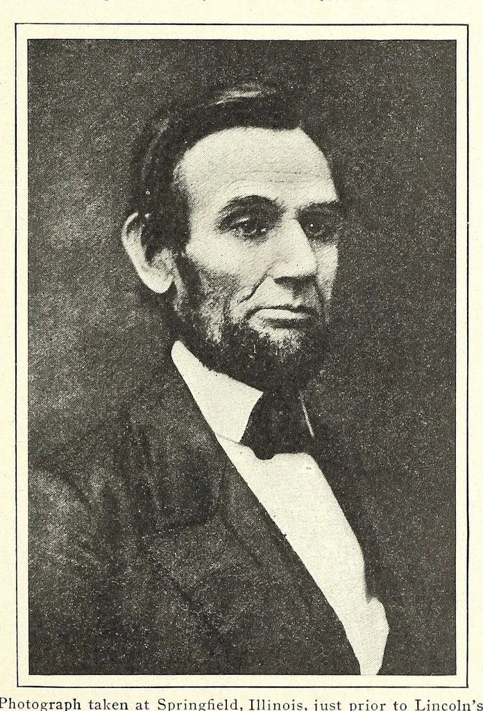 An illustration from Portrait life of Lincoln; life of Abraham Lincoln, the greatest American, 1910, leaf 63
