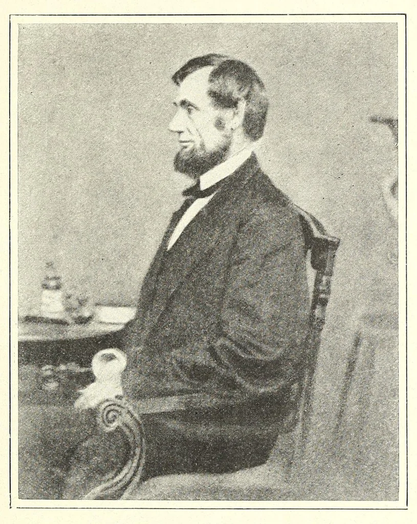 An illustration from Portrait life of Lincoln; life of Abraham Lincoln, the greatest American, 1910, leaf 87