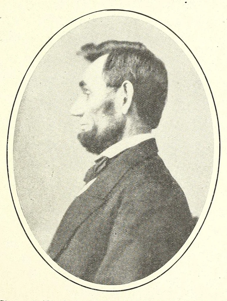 An illustration from Portrait life of Lincoln; life of Abraham Lincoln, the greatest American, 1910, leaf 99