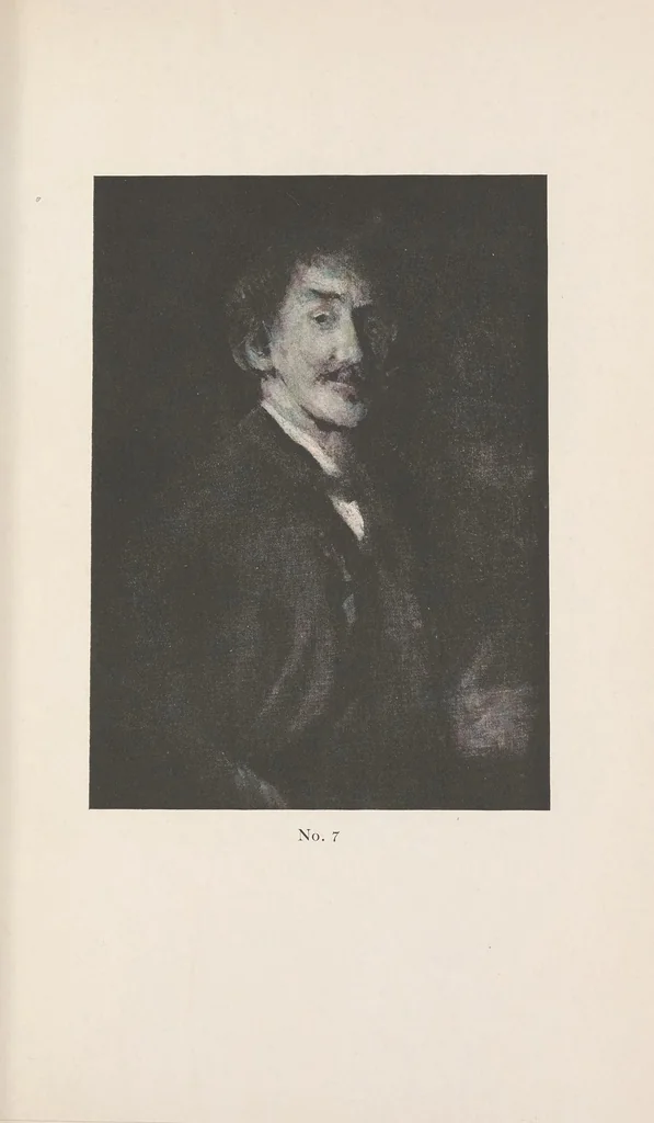 An illustration from The portraits and caricatures of James McNeill Whistler : an iconography, 1913, leaf 55