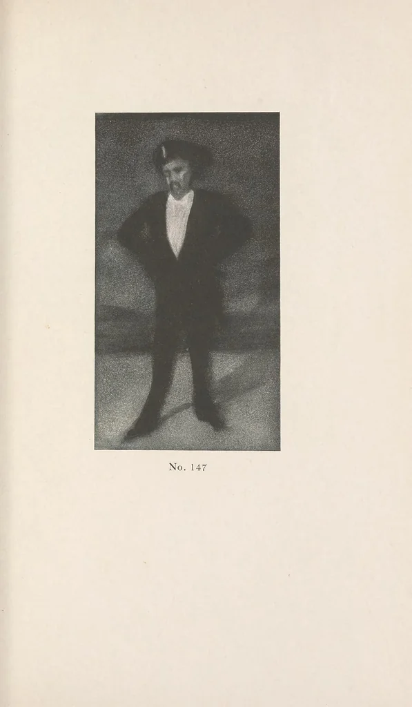An illustration from The portraits and caricatures of James McNeill Whistler : an iconography, 1913, leaf 99