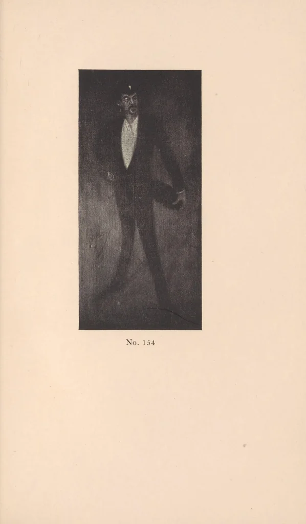 An illustration from The portraits and caricatures of James McNeill Whistler : an iconography, 1913, leaf 103