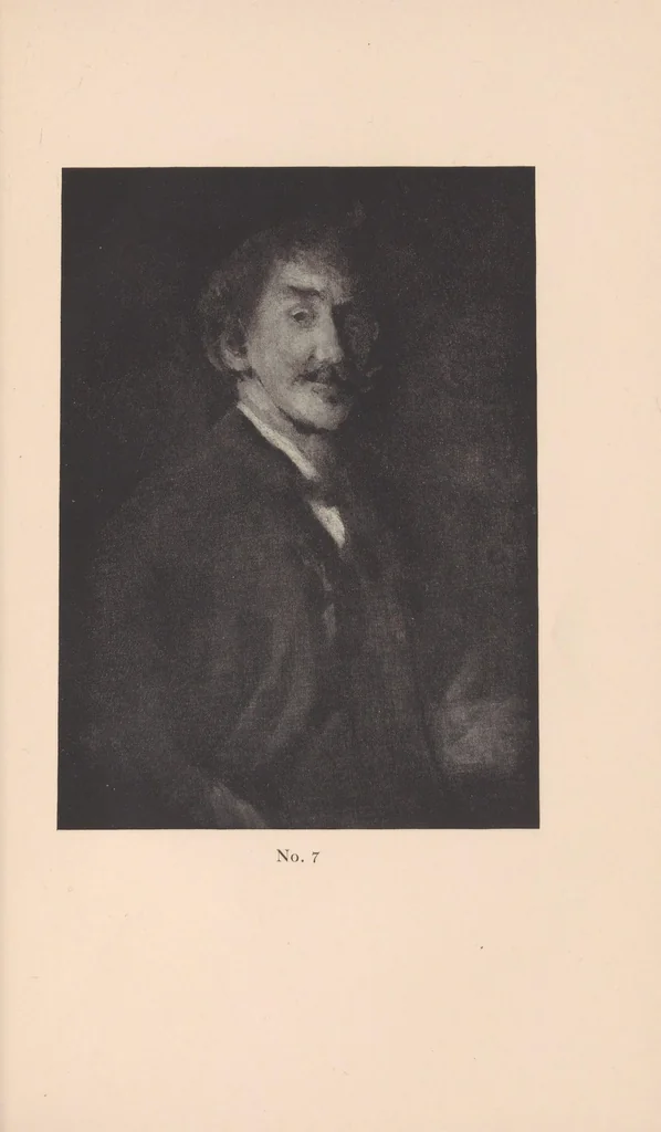 An illustration from The portraits and caricatures of James McNeill Whistler : an iconography, 1913, leaf 57