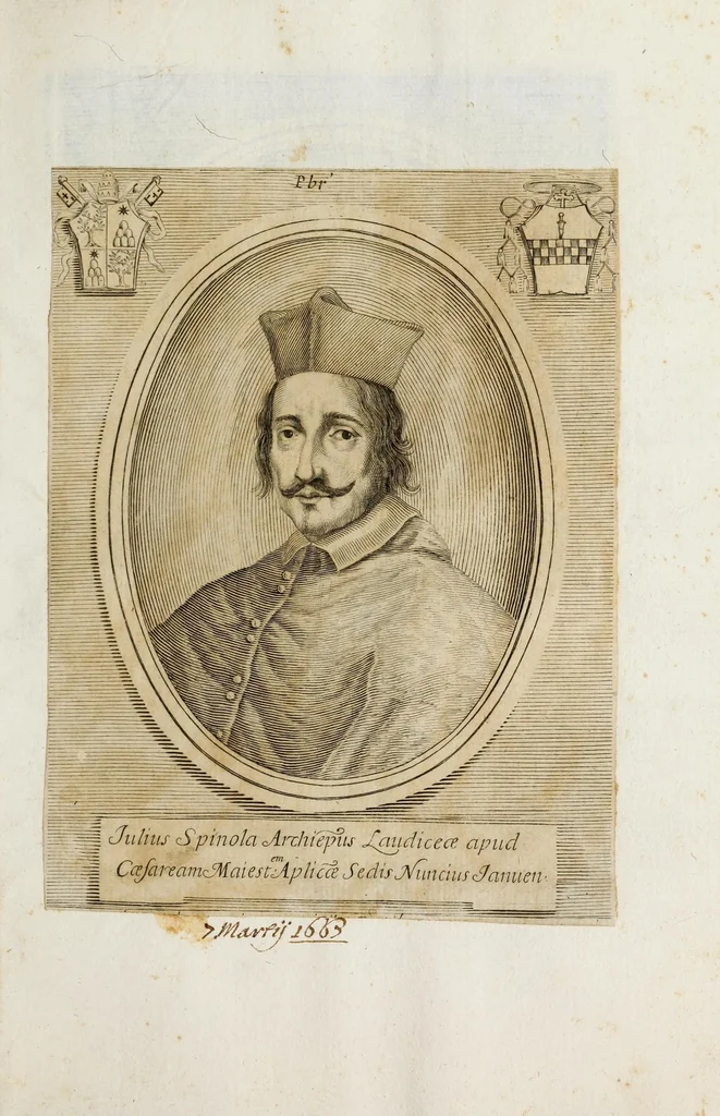 An illustration from [Portraits of cardinals], 1700, leaf 177