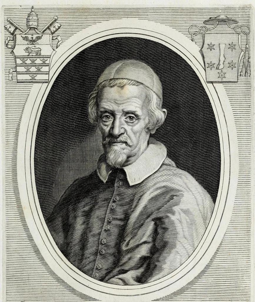 An illustration from [Portraits of cardinals], 1700, leaf 257