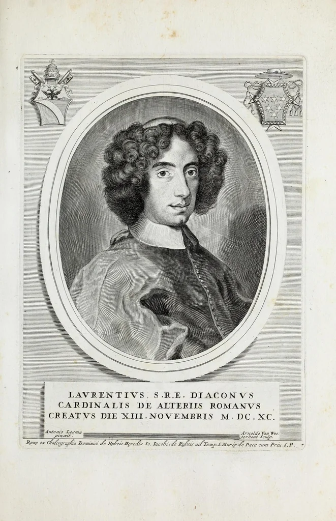 An illustration from [Portraits of cardinals], 1700, leaf 337