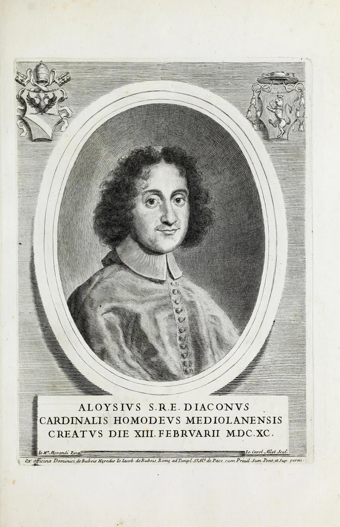 An illustration from [Portraits of cardinals], 1700, leaf 343