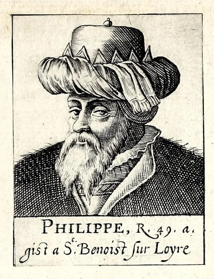 An illustration from Portraitz des Papes depuis S. Pierre Apostre iusques a present, tirez des antiques, auec le temps que chacun d'eulx a tenu le siege, 1605, leaf 123