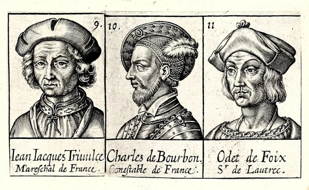 An illustration from Portraitz des Papes depuis S. Pierre Apostre iusques a present, tirez des antiques, auec le temps que chacun d'eulx a tenu le siege, 1605, leaf 191
