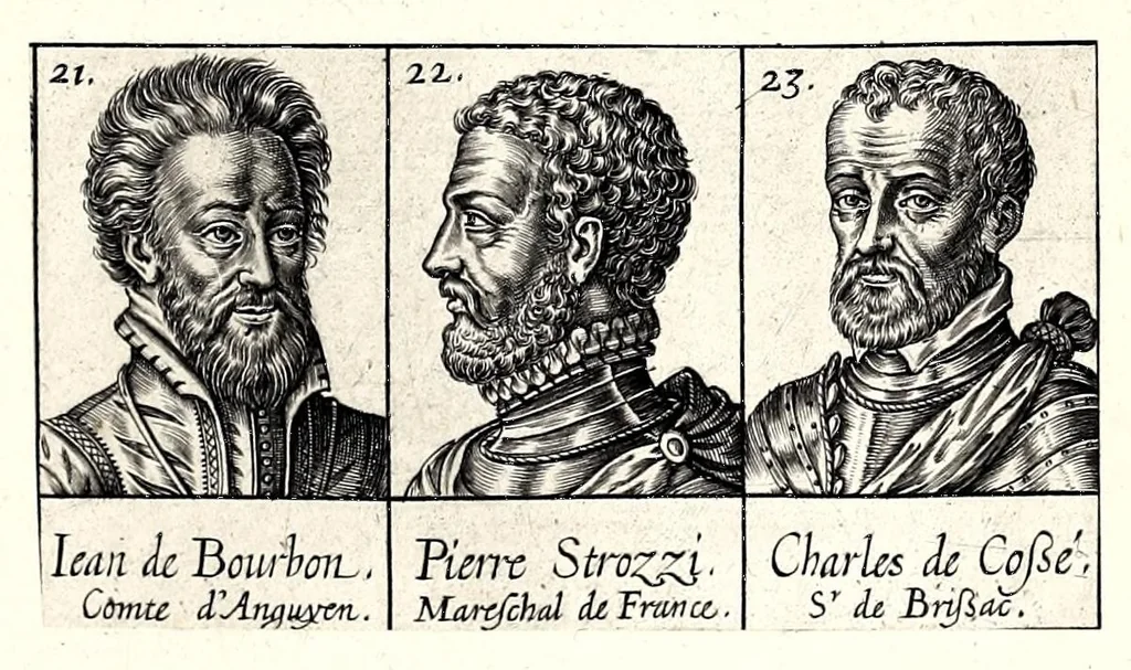 An illustration from Portraitz des Papes depuis S. Pierre Apostre iusques a present, tirez des antiques, auec le temps que chacun d'eulx a tenu le siege, 1605, leaf 195
