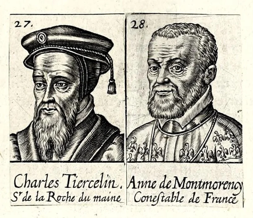 An illustration from Portraitz des Papes depuis S. Pierre Apostre iusques a present, tirez des antiques, auec le temps que chacun d'eulx a tenu le siege, 1605, leaf 199