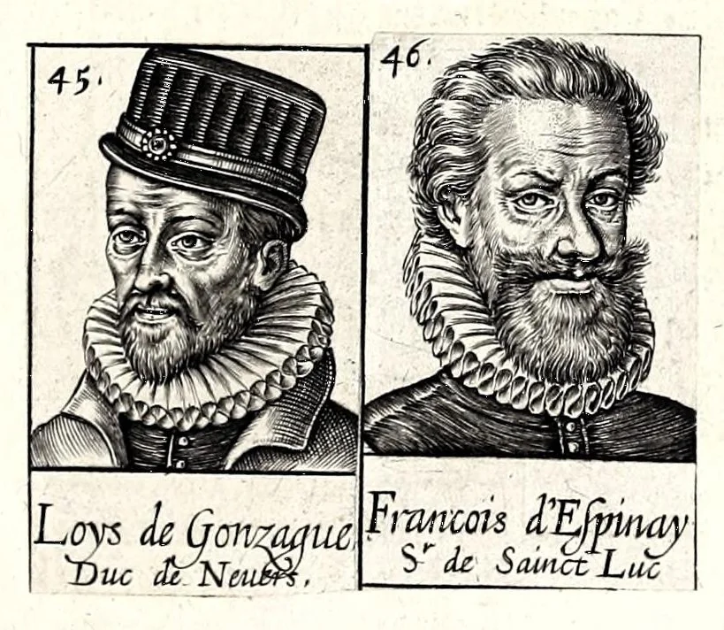 An illustration from Portraitz des Papes depuis S. Pierre Apostre iusques a present, tirez des antiques, auec le temps que chacun d'eulx a tenu le siege, 1605, leaf 207
