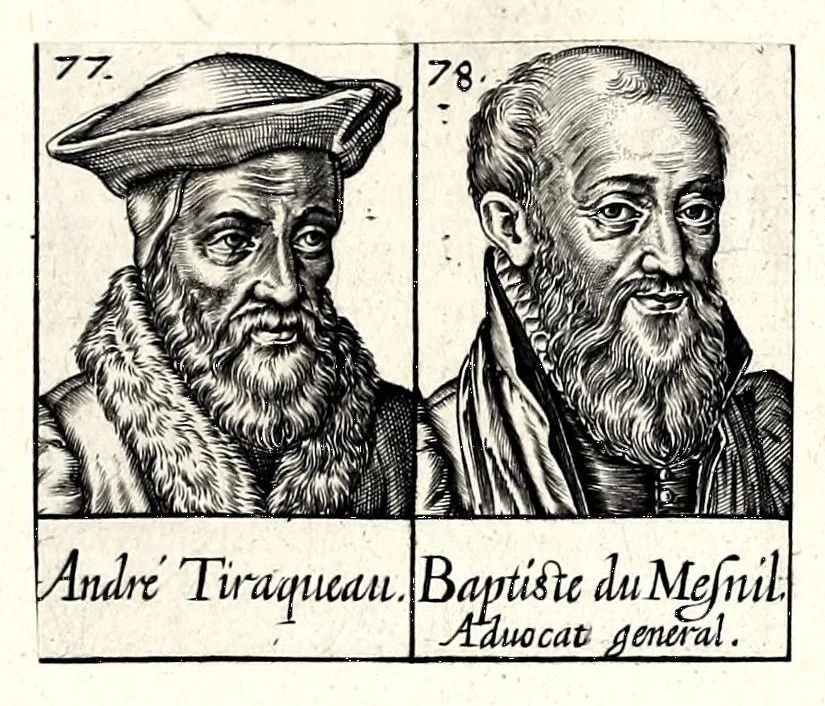An illustration from Portraitz des Papes depuis S. Pierre Apostre iusques a present, tirez des antiques, auec le temps que chacun d'eulx a tenu le siege, 1605, leaf 223