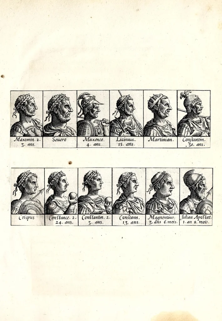An illustration from Portraitz des Papes depuis S. Pierre Apostre iusques a present, tirez des antiques, auec le temps que chacun d'eulx a tenu le siege, 1605, leaf 69