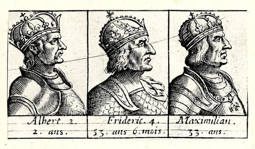 An illustration from Portraitz des Papes depuis S. Pierre Apostre iusques a present, tirez des antiques, auec le temps que chacun d'eulx a tenu le siege, 1605, leaf 85