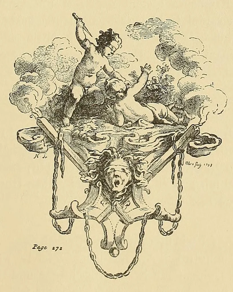 An illustration from Porzellane, Gobelins, Teppiche, Metallarbeiten, Gemälde, alter und neuerer Meister, Mobel, und anderes aus der Sammlung Georg Hirth, 1916, 1916, leaf 59