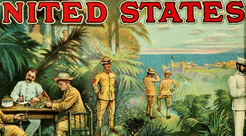 An illustration from Poster advertising : being a talk on the subject of posting as an advertising medium, with helpful hints and sensible suggestions to poster advertisers, and with thirty-two pages of full color reproductions of posters used by national advertisers, 1910, leaf 27