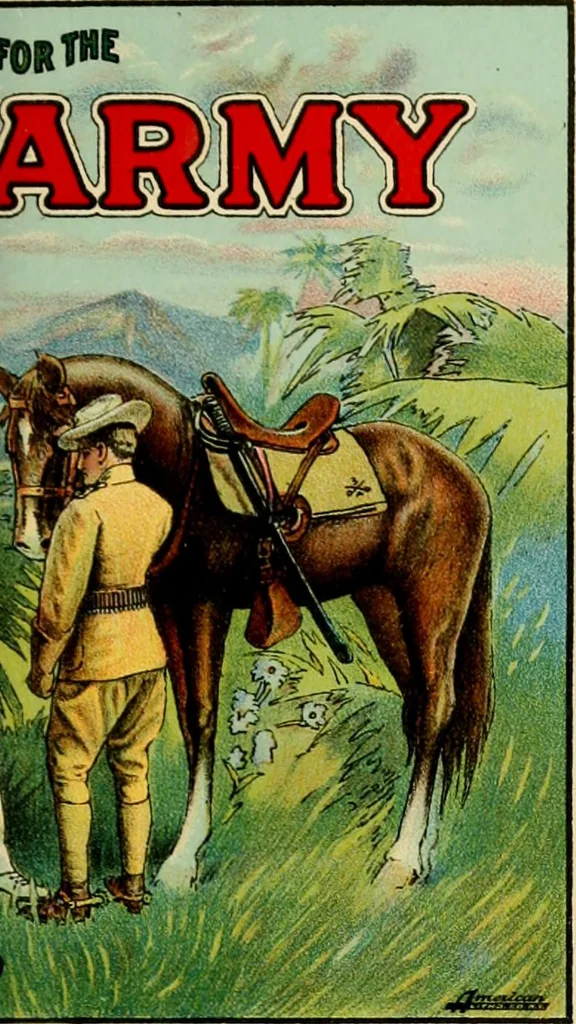 An illustration from Poster advertising : being a talk on the subject of posting as an advertising medium, with helpful hints and sensible suggestions to poster advertisers, and with thirty-two pages of full color reproductions of posters used by national advertisers, 1910, leaf 28