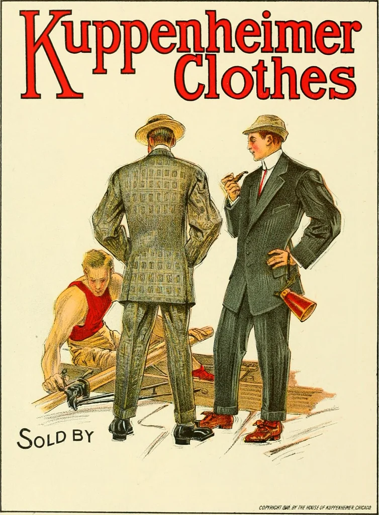 An illustration from Poster advertising : being a talk on the subject of posting as an advertising medium, with helpful hints and sensible suggestions to poster advertisers, and with thirty-two pages of full color reproductions of posters used by national advertisers, 1910, leaf 57