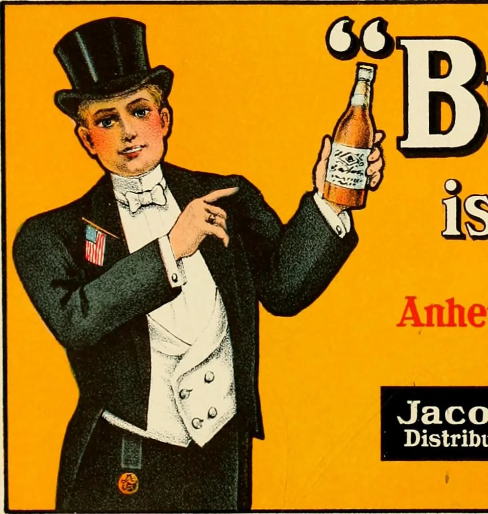 An illustration from Poster advertising : being a talk on the subject of posting as an advertising medium, with helpful hints and sensible suggestions to poster advertisers, and with thirty-two pages of full color reproductions of posters used by national advertisers, 1910, leaf 60