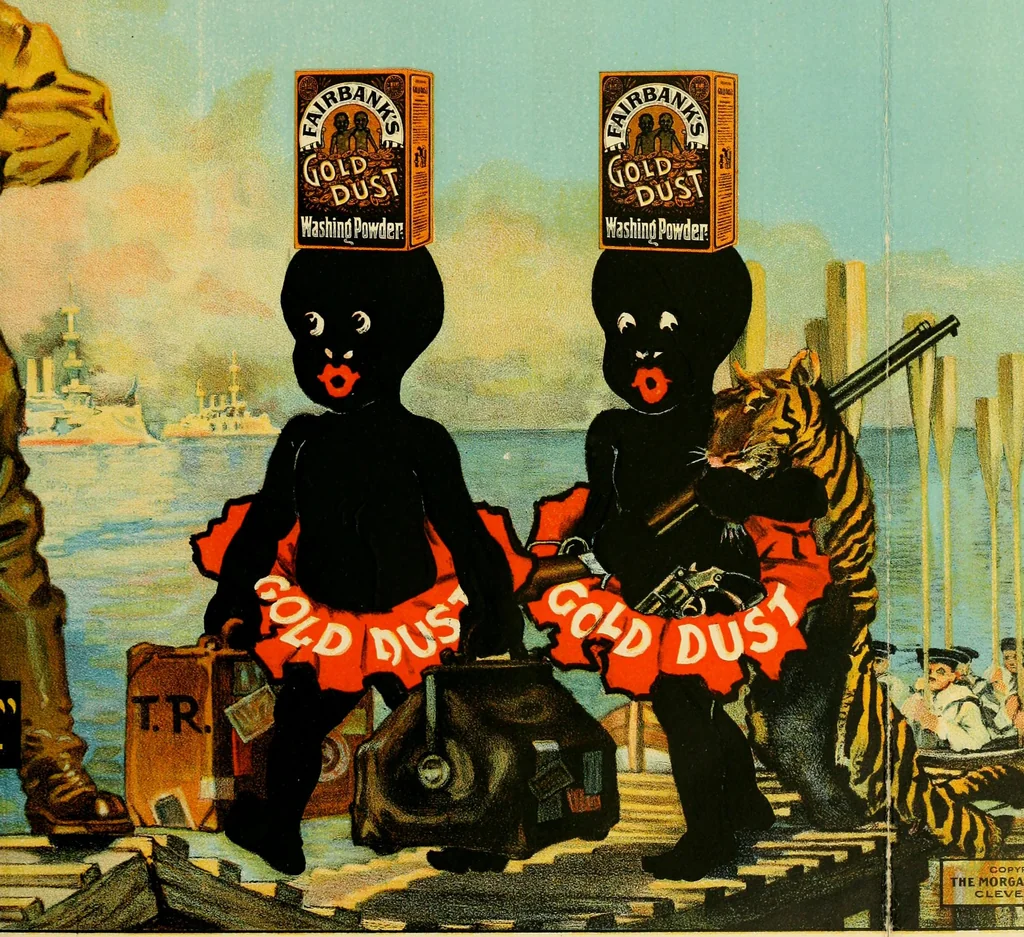 An illustration from Poster advertising : being a talk on the subject of posting as an advertising medium, with helpful hints and sensible suggestions to poster advertisers, and with thirty-two pages of full color reproductions of posters used by national advertisers, 1910, leaf 78
