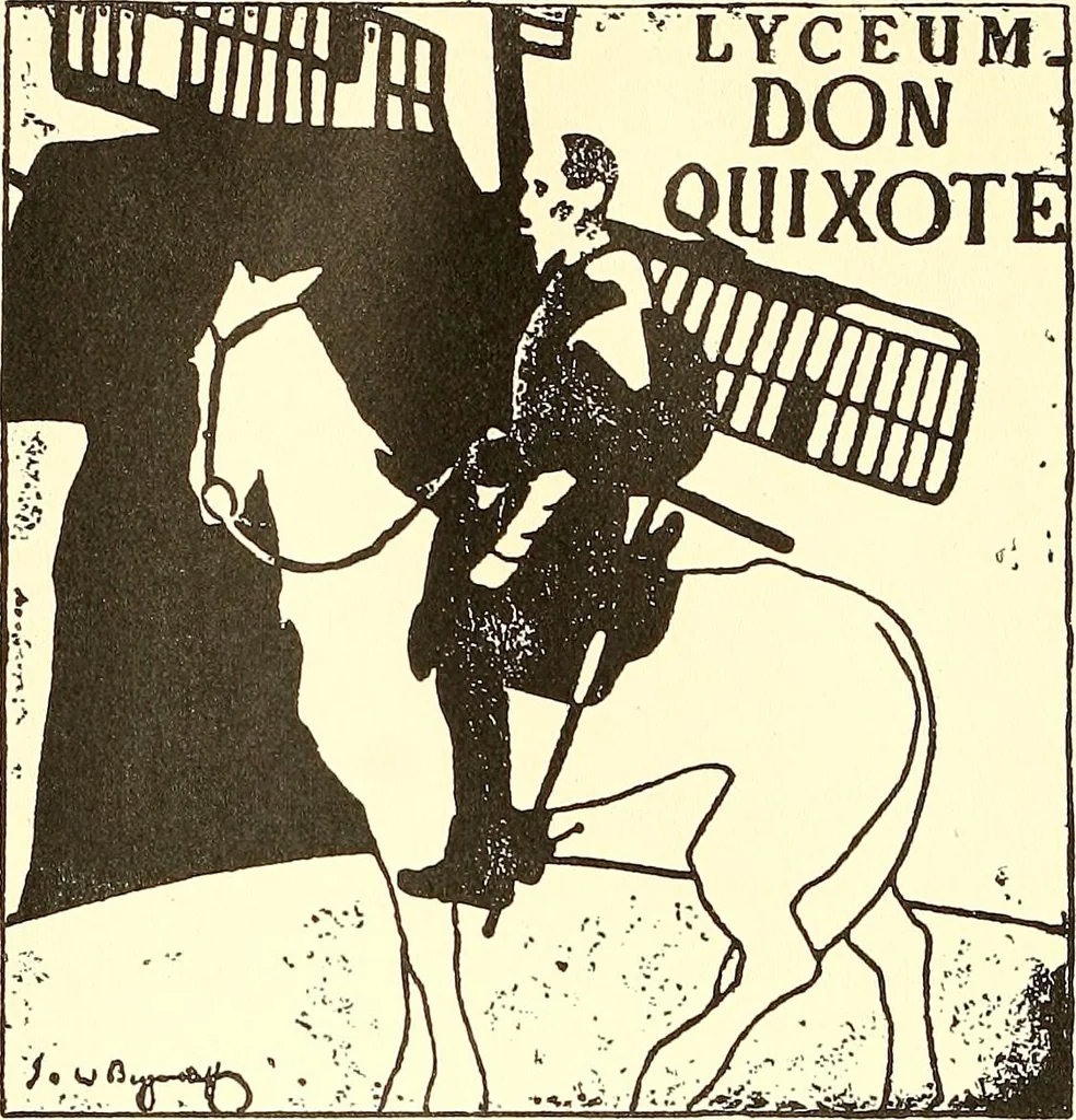 An illustration from Posters; a critical study of the development of poster design in continental Europe, England and America, 1913, leaf 105