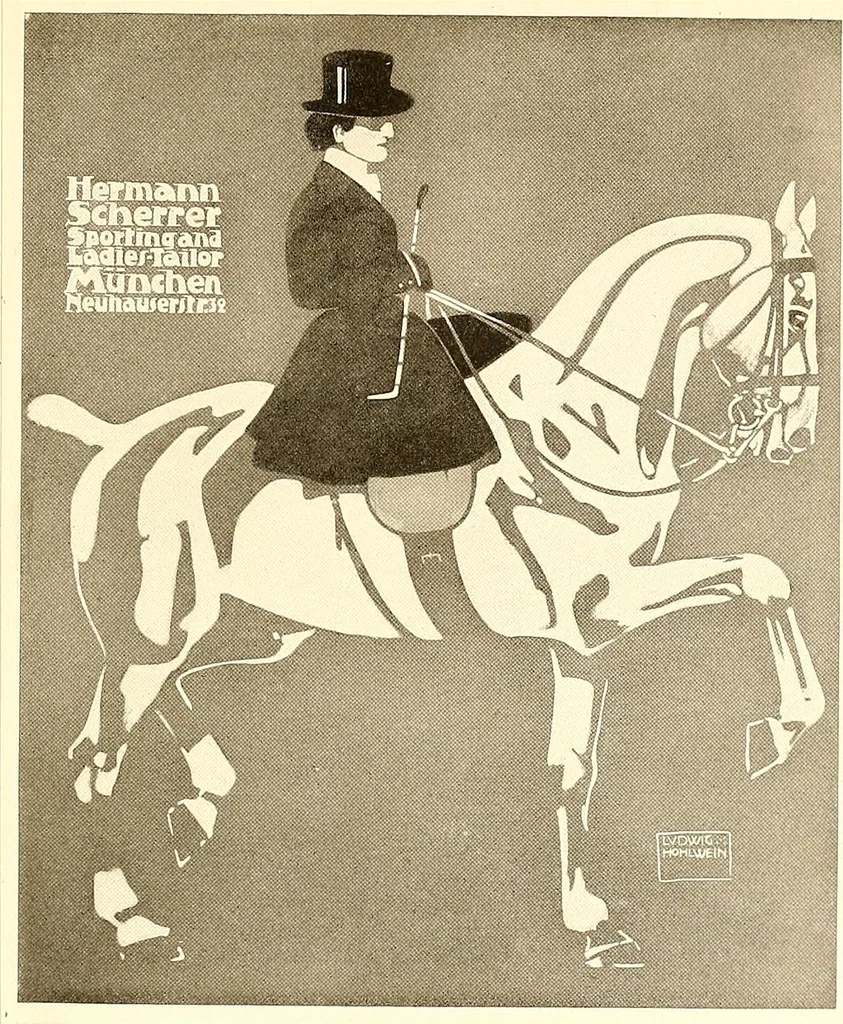 An illustration from Posters; a critical study of the development of poster design in continental Europe, England and America, 1913, leaf 134